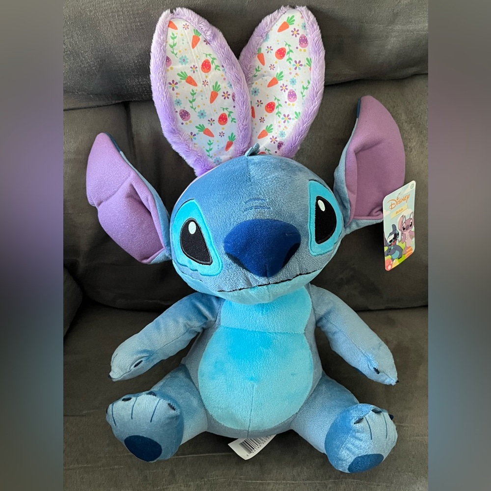 Disney Easter Stitch 17” Plush NWT